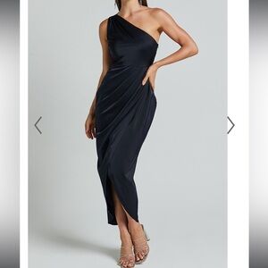 Showpo Felt So Happy bridesmaid dress in navy